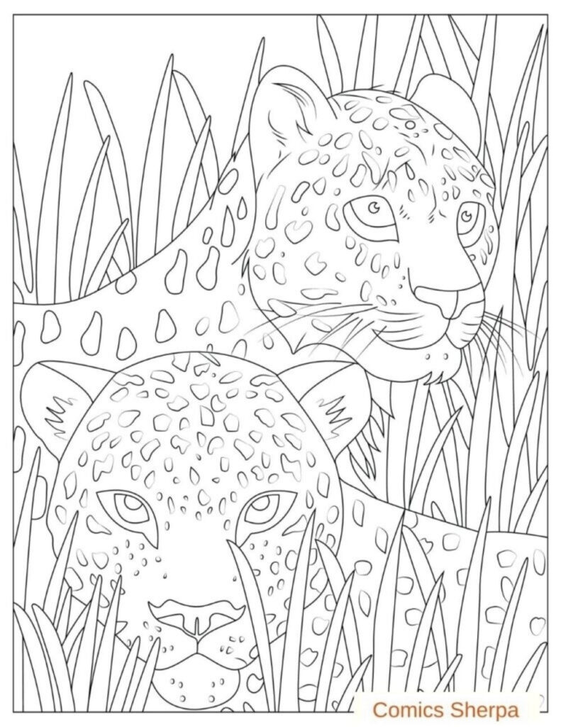 Free Cheetah Coloring Pages Print and Download PDFs   Comics Sherpa