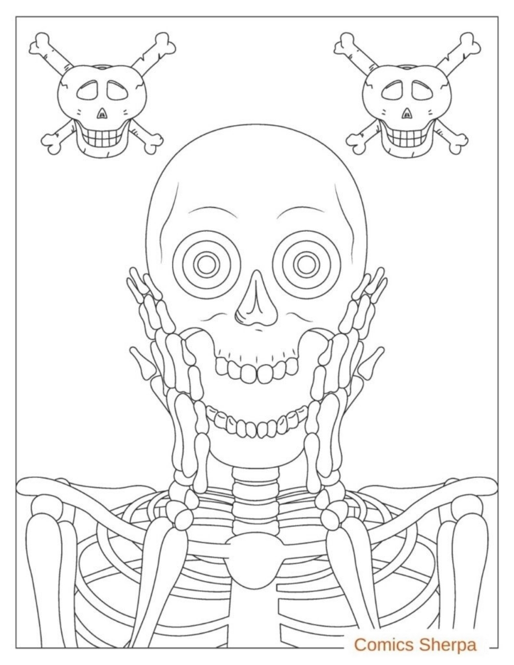 learn the bones coloring pages