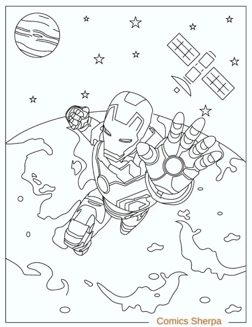 Free Iron Man Coloring Pages (Print and Download PDFs) - Comics Sherpa