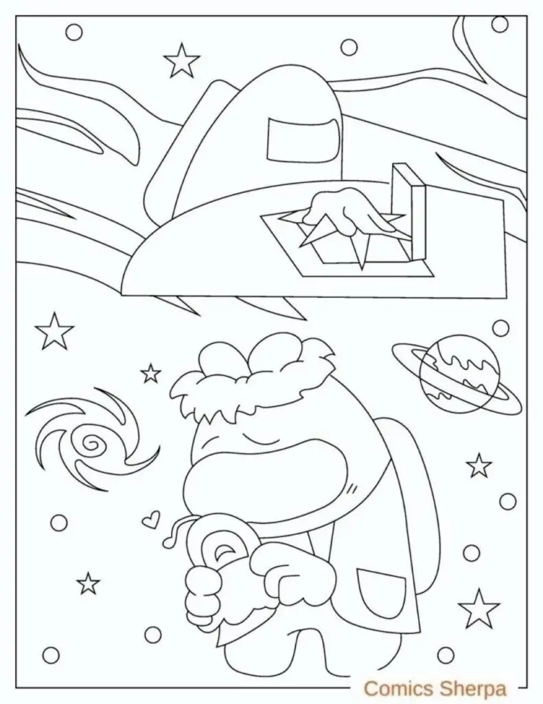 Free Among Us Coloring Pages (Print and Download PDFs) - Comics Sherpa