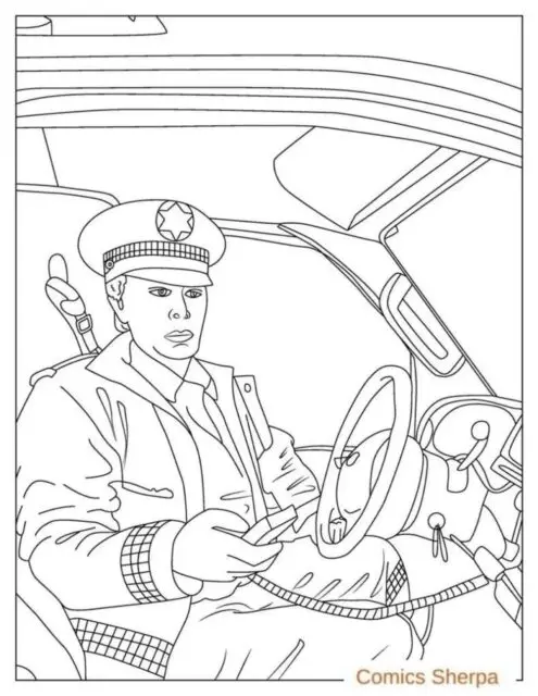 Free Police Coloring Pages (Print and Download PDFs) - Comics Sherpa