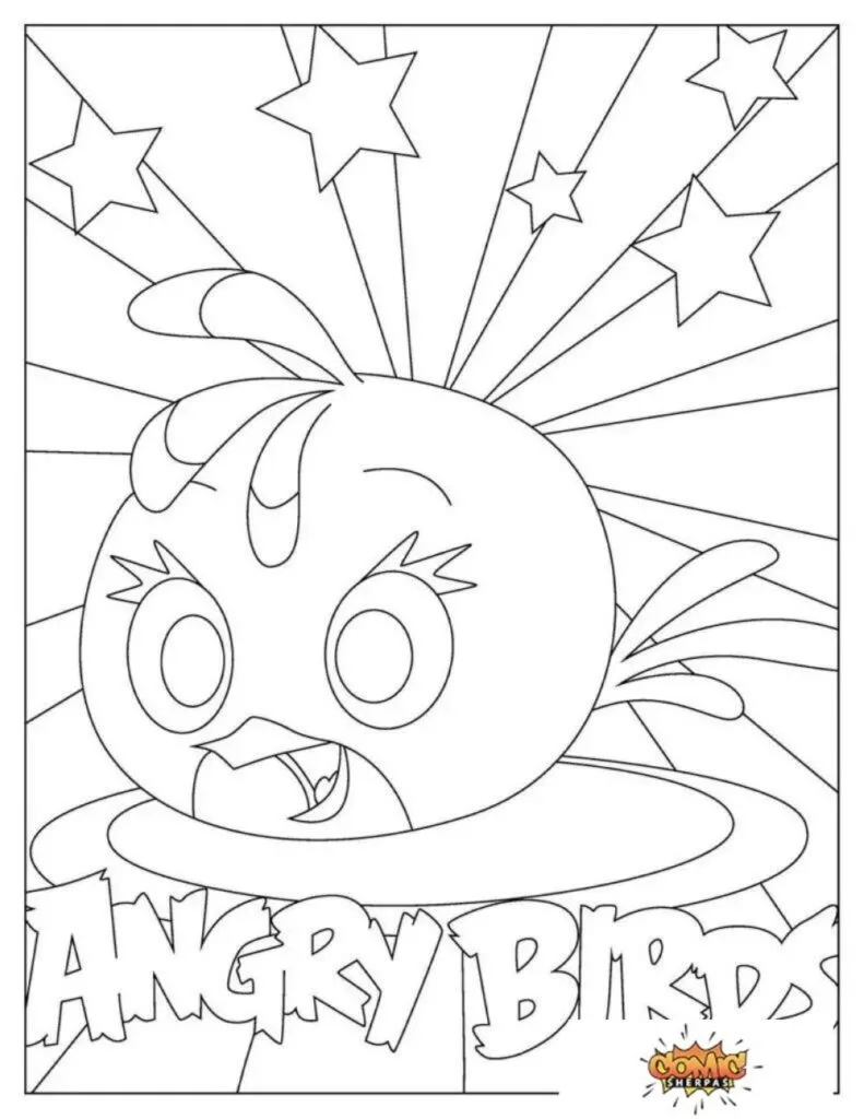 angry bird coloring pages