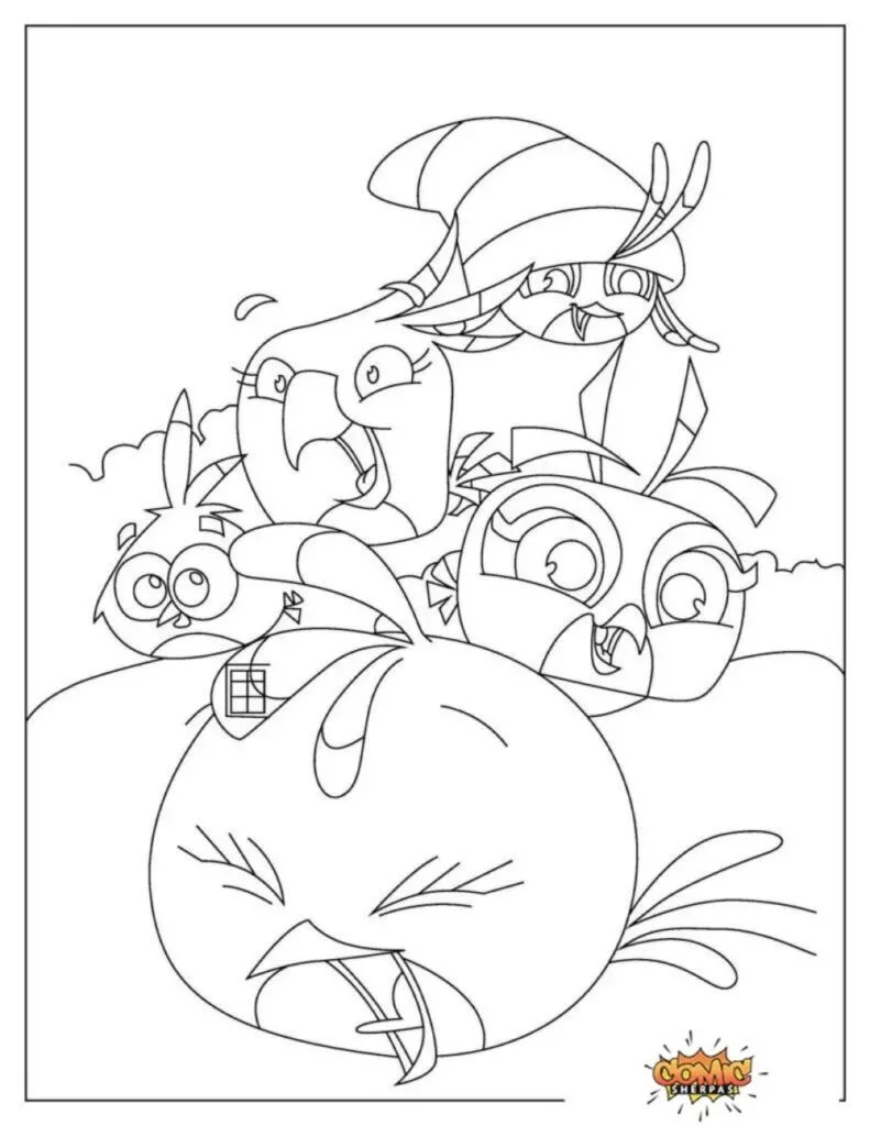 free birds movie coloring pages