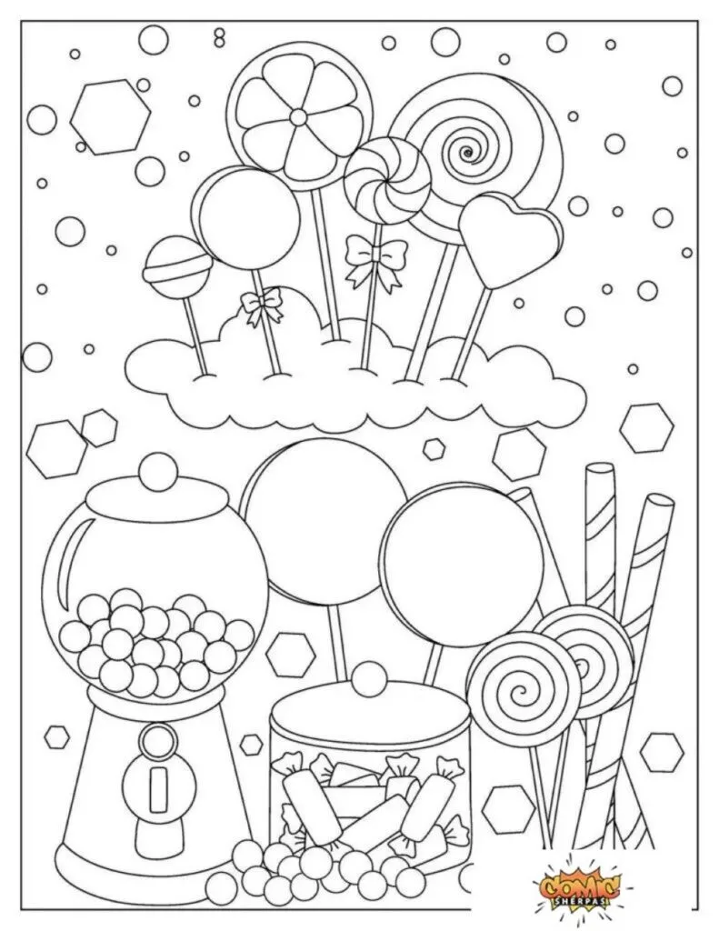 candyland coloring pages free printables