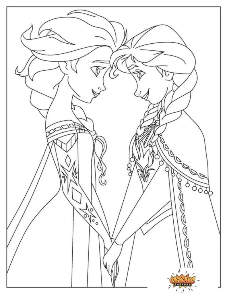 Free Frozen Coloring Pages (Print and Download - Comics Sherpa