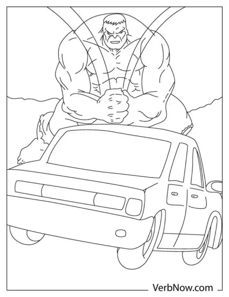 Free Hulk Coloring Pages Print and Download PDFs   Comics Sherpa